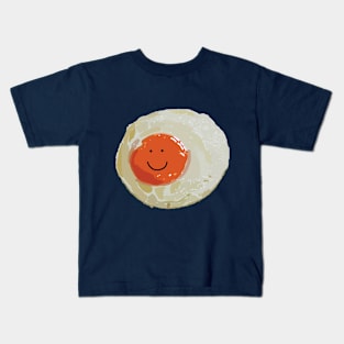 Happy Smiley Face Egg Kids T-Shirt